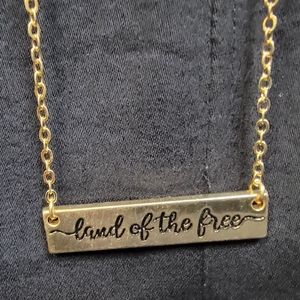 NWT Paparazzi- "Land of the Free" - Gold Necklace
